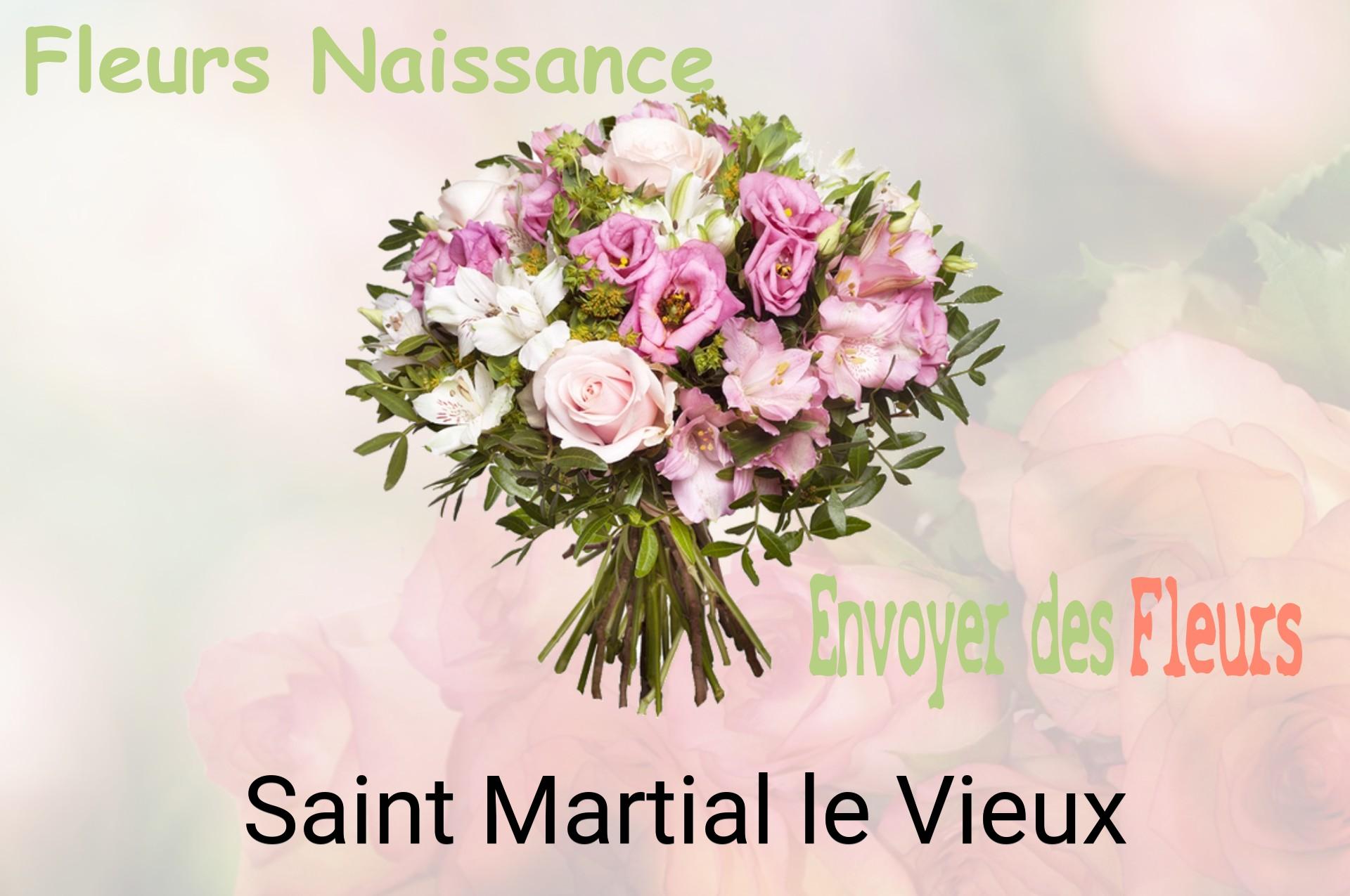 Bouquet de fleurs de naissance livré à Saint-Martial-le-Vieux